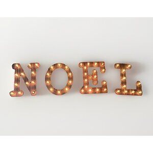 NOEL Lighted Marquee Sign Christmas Holiday Decor Indoor Outdoor Vintage Style